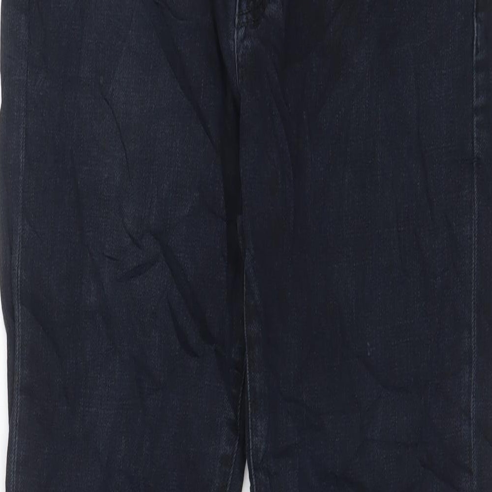 Uniqlo Womens Black Cotton Skinny Jeans Size 28 in L26 in Regular Zip