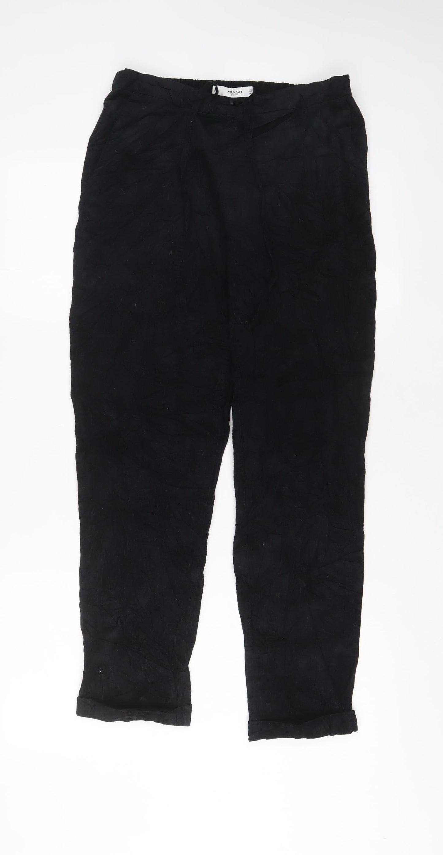 Womens UK Size S Mango Regular Fit  Blue Trousers