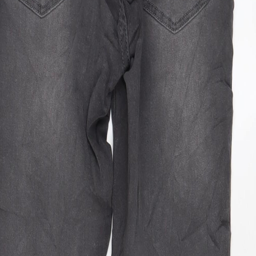 Blooming Marvellous Womens Grey Cotton Skinny Jeans Size 10 L29 in Regular Button