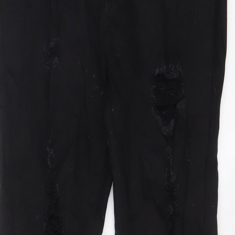 Womens UK Size 14 The Rockin Rev Regular Fit Skinny Black Jeans