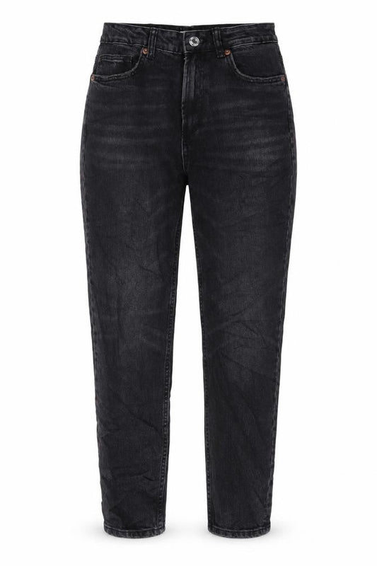 Womens UK Size 8 Zara Regular Fit Tapered Black Jeans
