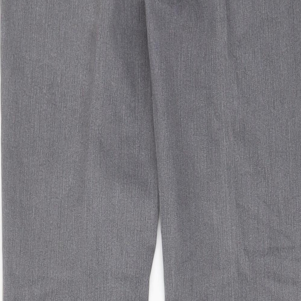 Per Una Womens Grey Cotton Skinny Jeans Size 12 L33 in Regular Zip