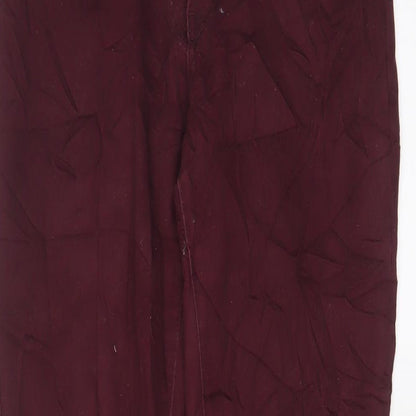 Womens UK Size 10 H&M Regular Fit Skinny Red Jeans