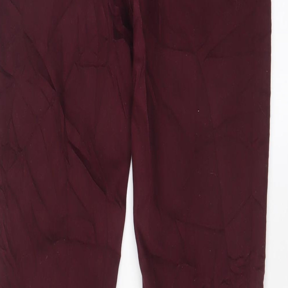 Womens UK Size 10 H&M Regular Fit Skinny Red Jeans