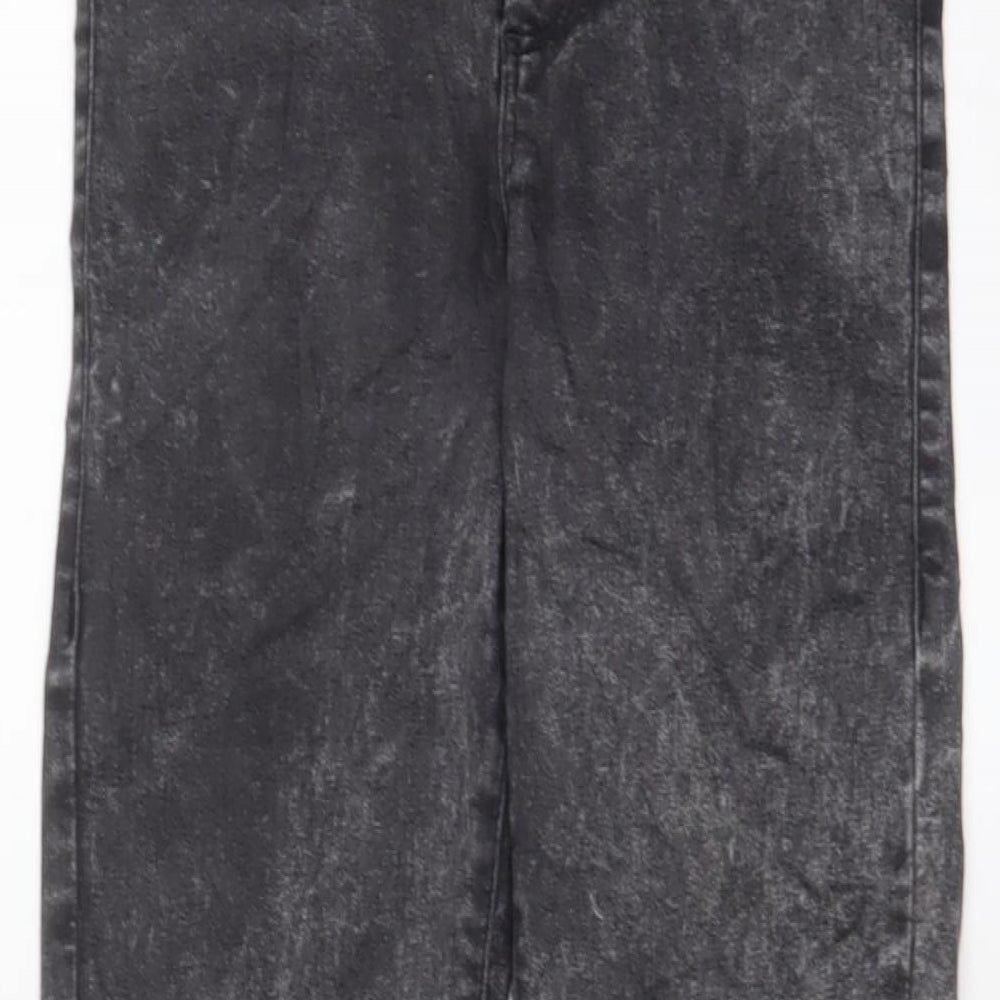 Topshop Womens Grey Cotton Skinny Jeans Size 28 in L30 in Regular Zip