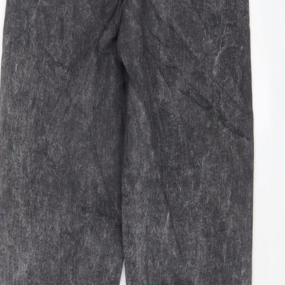 Topshop Womens Grey Cotton Skinny Jeans Size 28 in L30 in Regular Zip