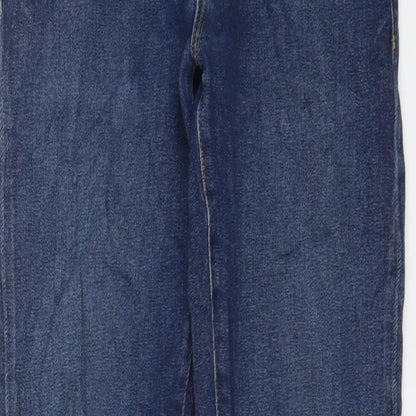 J.Lindeberg Mens Blue Cotton Straight Jeans Size 31 in L32 in Regular Zip