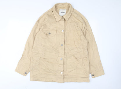 Monki Womens Beige Jacket Size S Button