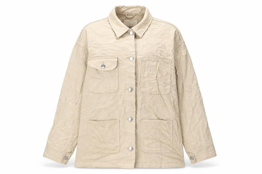 Monki Womens Beige Jacket Size S Button