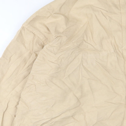 Monki Womens Beige Jacket Size S Button