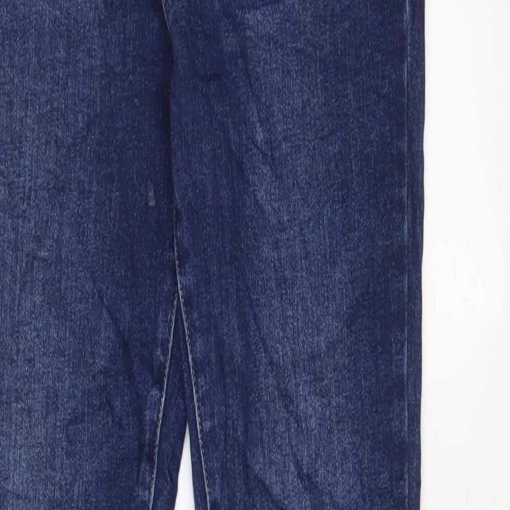 Queen Hearts Womens Blue Cotton Skinny Jeans Size M L29 in Regular Zip