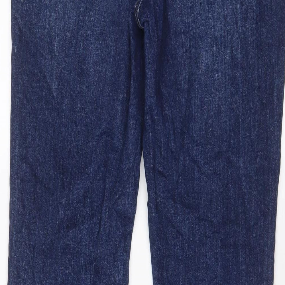Queen Hearts Womens Blue Cotton Skinny Jeans Size M L29 in Regular Zip