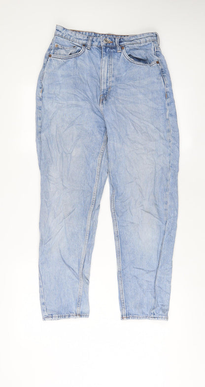 Womens UK Size 28 in Weekday Regular Fit Straight Blue Jeans