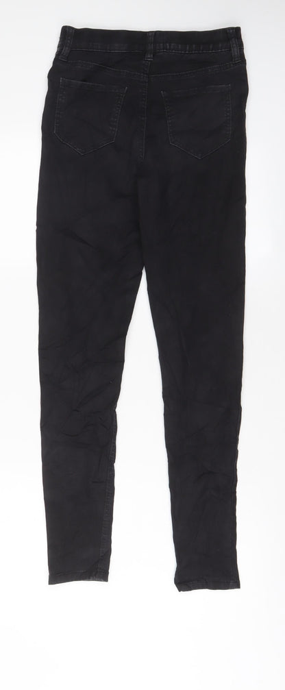 F&F Womens Grey Cotton Jegging Jeans Size 8 L28 in Regular