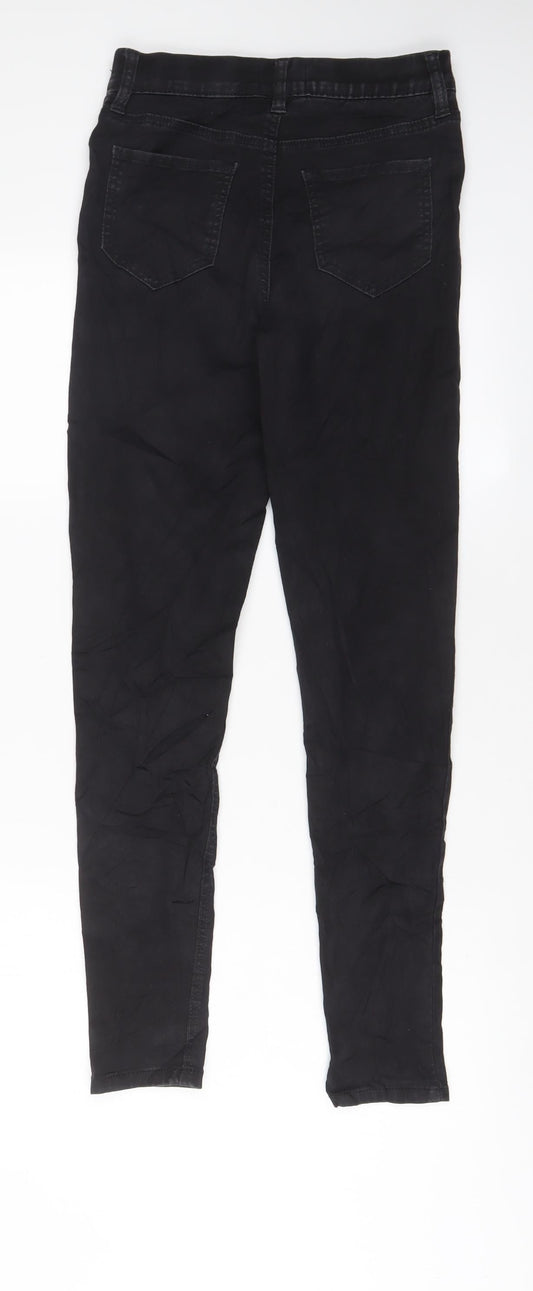 F&F Womens Grey Cotton Jegging Jeans Size 8 L28 in Regular