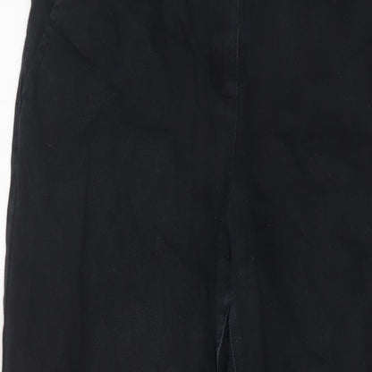 Womens UK Size 8 John Lewis Regular Fit Wide-Leg Black Jeans