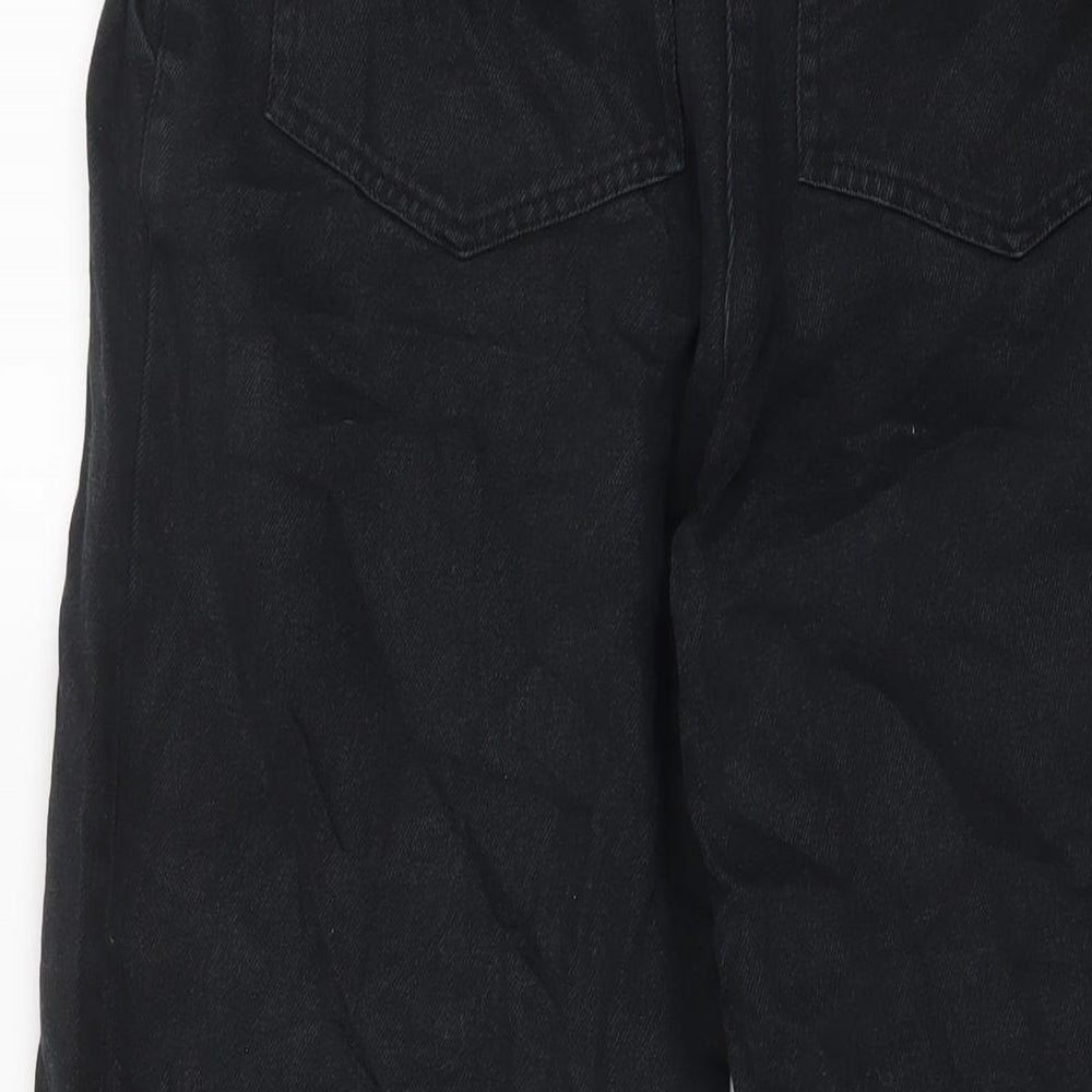 Womens UK Size 8 John Lewis Regular Fit Wide-Leg Black Jeans