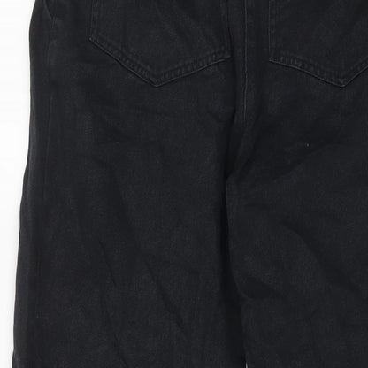 Womens UK Size 8 John Lewis Regular Fit Wide-Leg Black Jeans