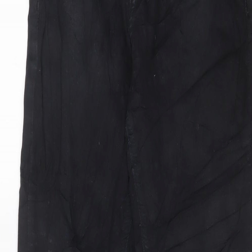 Topshop Womens Black Cotton Skinny Jeans Size 28 in L30 in Regular Zip