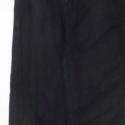 Topshop Womens Black Cotton Skinny Jeans Size 28 in L30 in Regular Zip