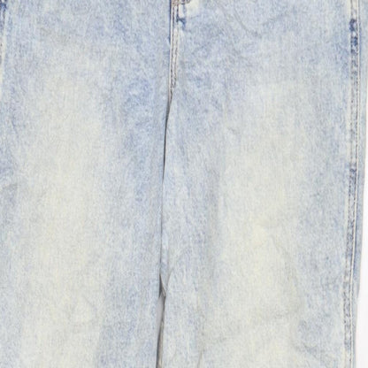 Hollister Womens Blue Cotton Mom Jeans Size 25 in L27 in Regular Zip