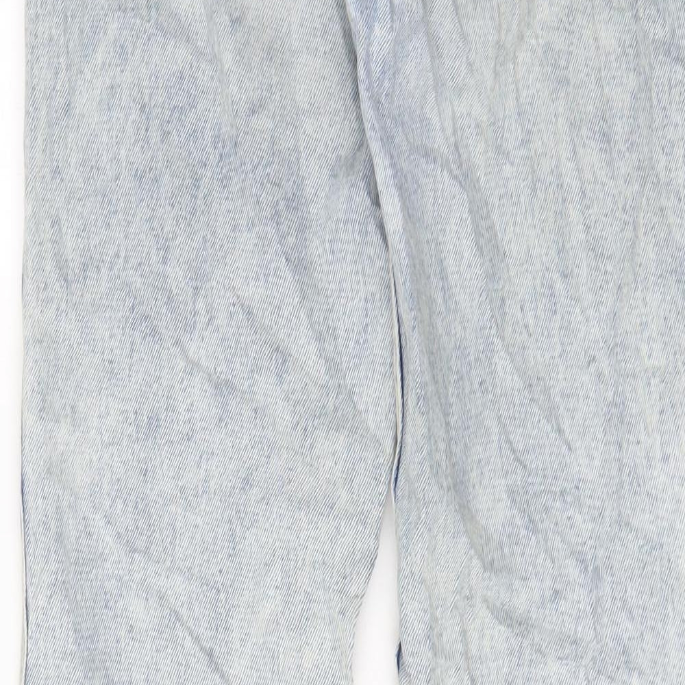 Hollister Womens Blue Cotton Mom Jeans Size 25 in L27 in Regular Zip