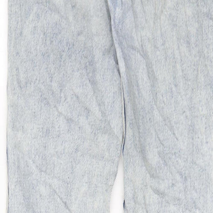 Hollister Womens Blue Cotton Mom Jeans Size 25 in L27 in Regular Zip