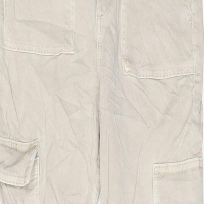 Denim & Co. Womens Beige Cotton Skinny Jeans Size 10 L28 in Regular Zip