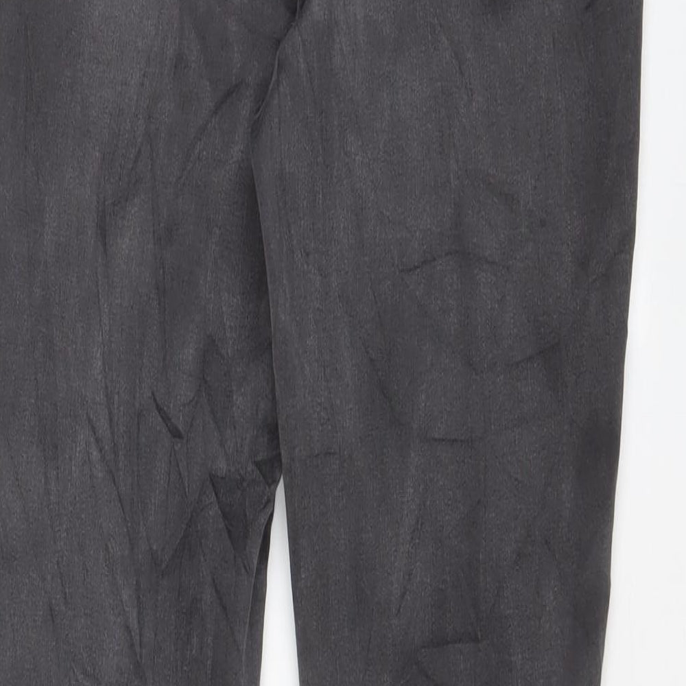 TU Womens Grey Cotton Skinny Jeans Size 14 L27 in Regular Zip