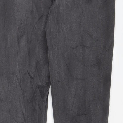TU Womens Grey Cotton Skinny Jeans Size 14 L27 in Regular Zip