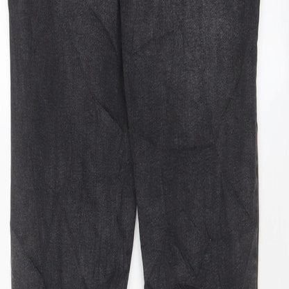 Denim & Co. Womens Grey Cotton Skinny Jeans Size 10 L32 in Regular Zip