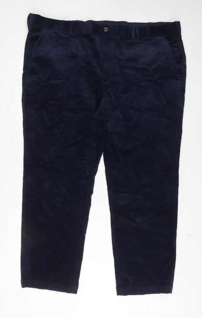 Womens UK Size 46 Marks and Spencer Regular Fit  Blue Trousers