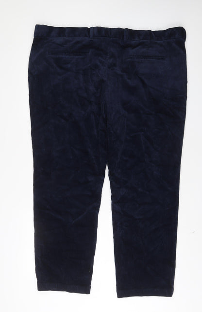 Womens UK Size 46 Marks and Spencer Regular Fit  Blue Trousers