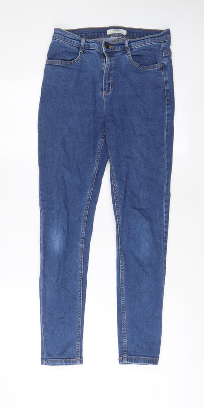 Womens UK Size 10 Marks and Spencer Regular Fit Skinny Blue Jeans