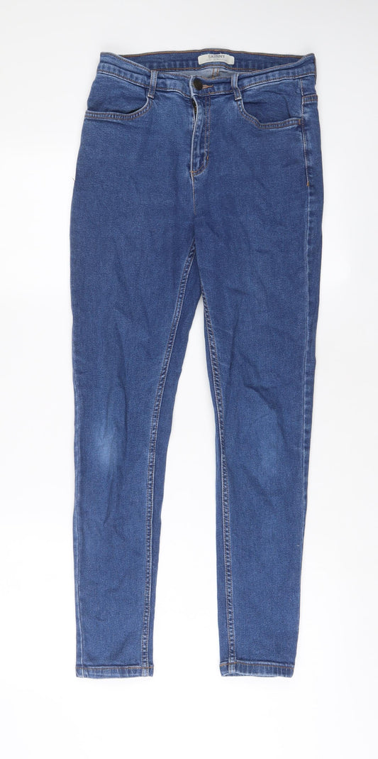 Womens UK Size 10 Marks and Spencer Regular Fit Skinny Blue Jeans