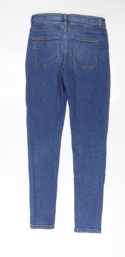Womens UK Size 10 Marks and Spencer Regular Fit Skinny Blue Jeans