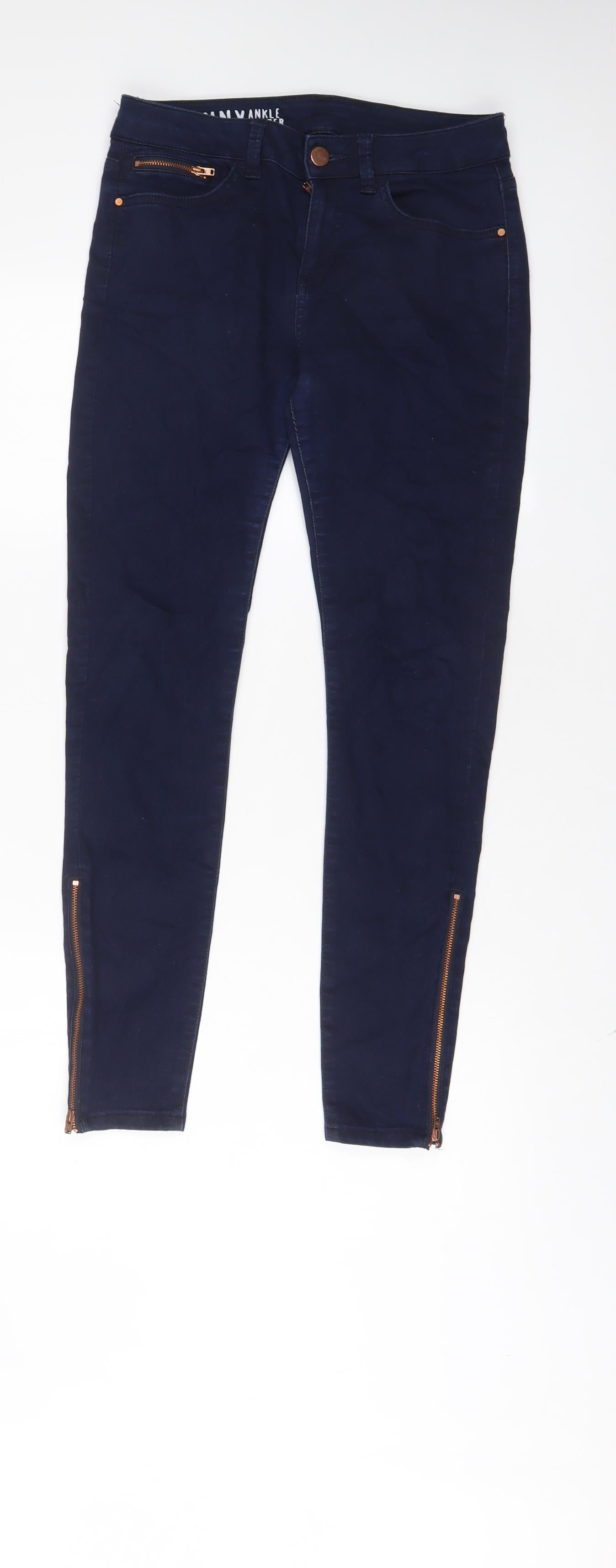 Womens UK Size 10 Marks and Spencer Regular Fit Skinny Blue Jeans