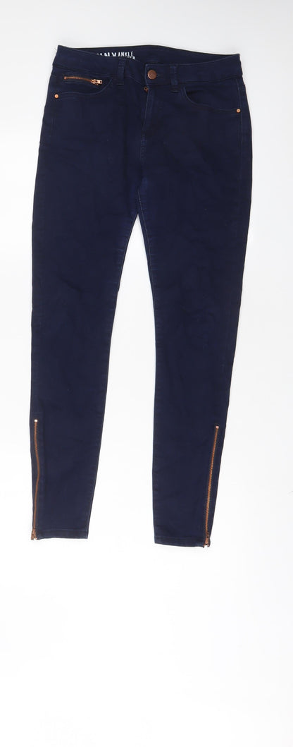Womens UK Size 10 Marks and Spencer Regular Fit Skinny Blue Jeans