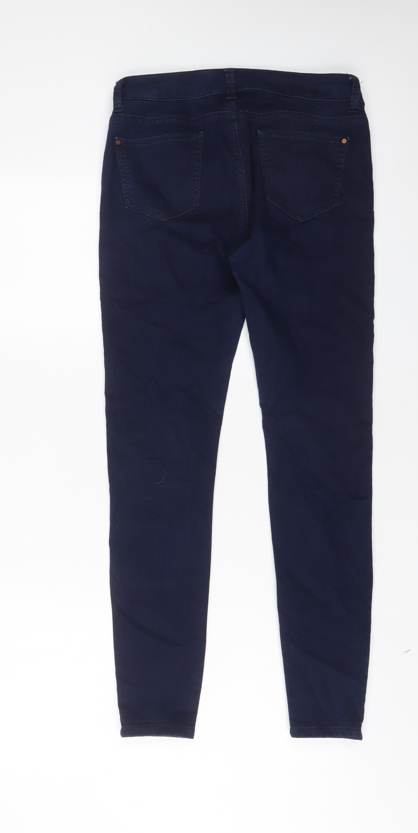 Womens UK Size 10 Marks and Spencer Regular Fit Skinny Blue Jeans