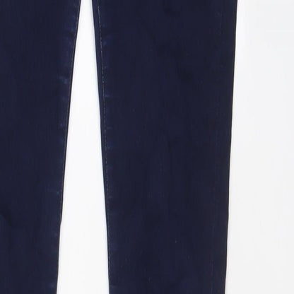 Womens UK Size 10 Marks and Spencer Regular Fit Skinny Blue Jeans