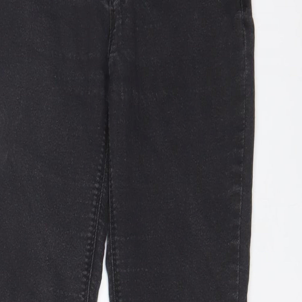 Denim & Co. Womens Grey Cotton Skinny Jeans Size 10 L29 in Regular Zip