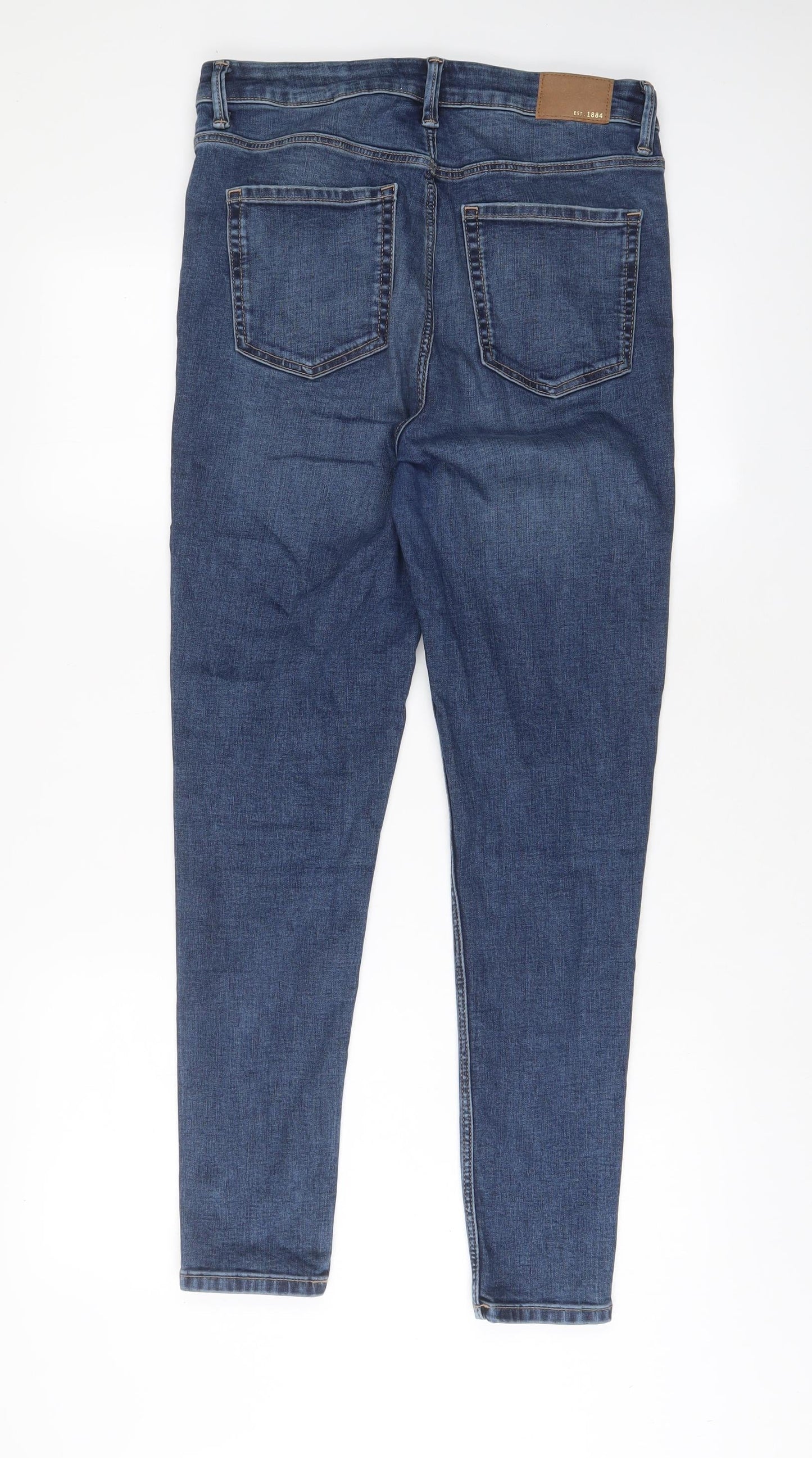Womens UK Size 12 Marks and Spencer Regular Fit Skinny Blue Jeans
