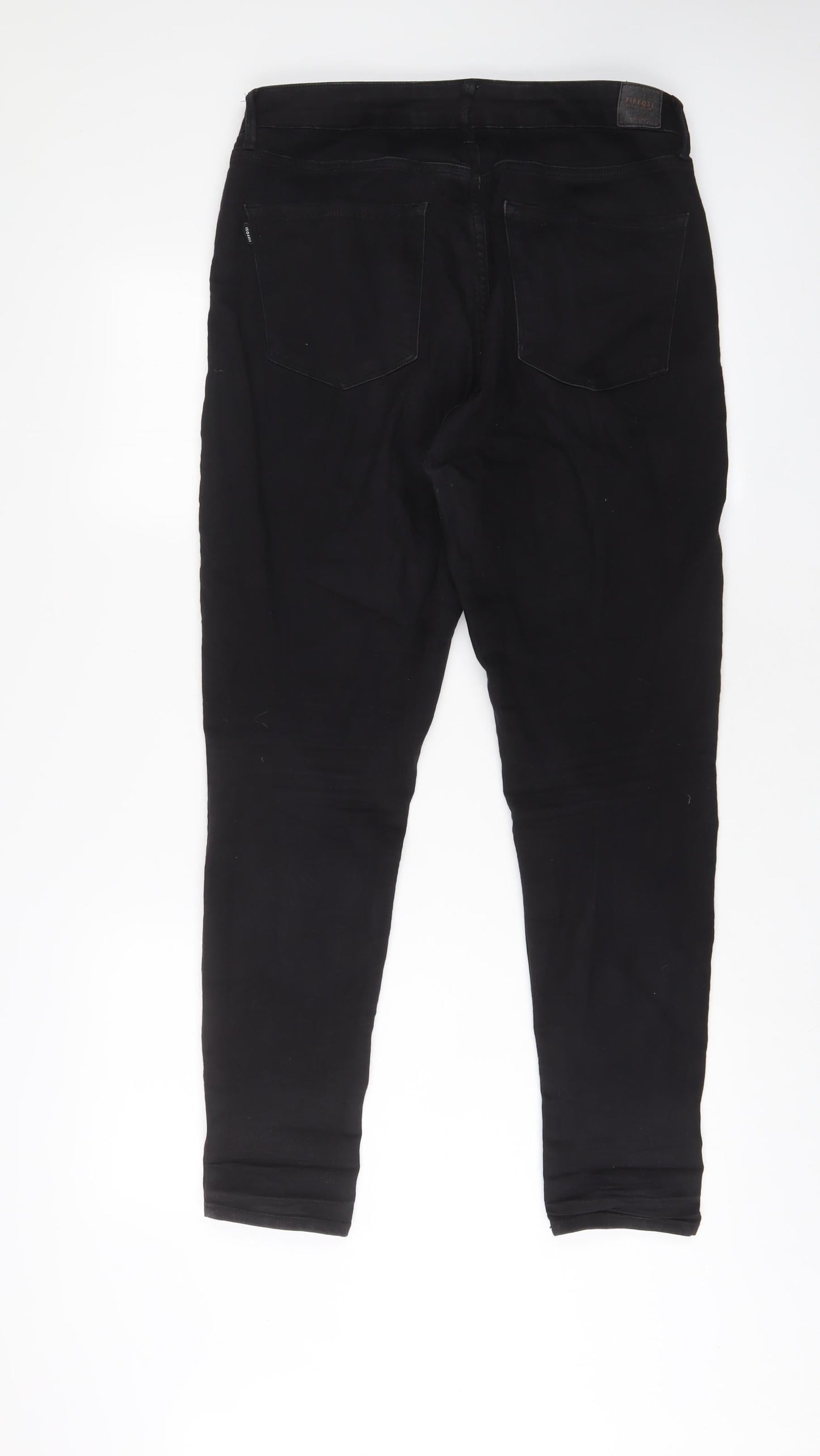Tiffosi Womens Black Cotton Skinny Jeans Size 32 in L29 in Regular Zip