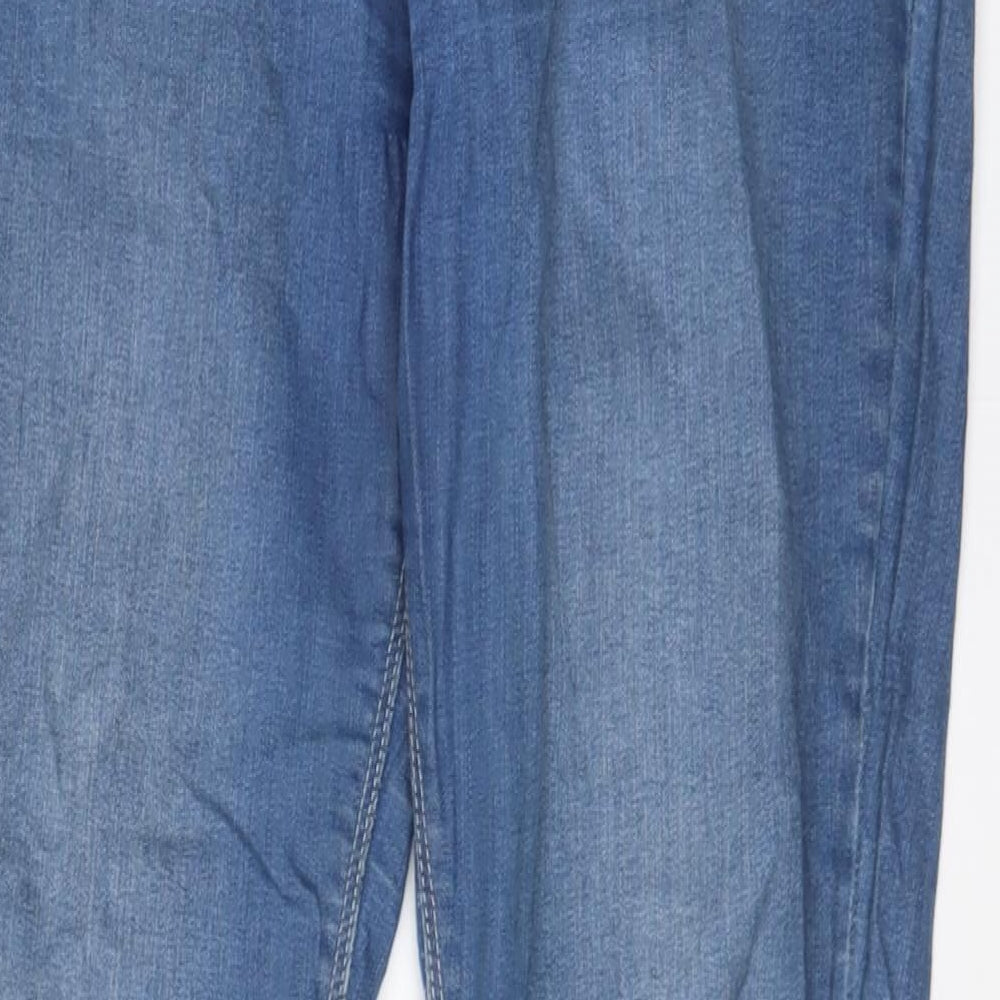 Tiffosi Womens Blue Cotton Skinny Jeans Size 32 in L28 in Regular Zip