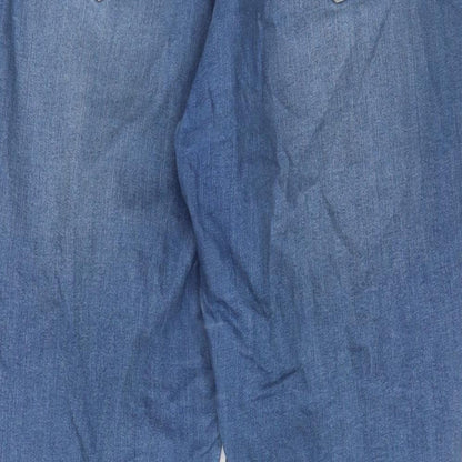 Tiffosi Womens Blue Cotton Skinny Jeans Size 32 in L28 in Regular Zip
