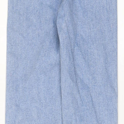 Denim & Co. Womens Blue Cotton Skinny Jeans Size 6 L28 in Regular Zip