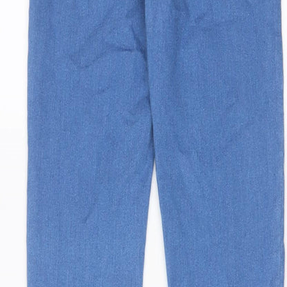 Womens UK Size 10 SINSAY Regular Fit Skinny Blue Jeans