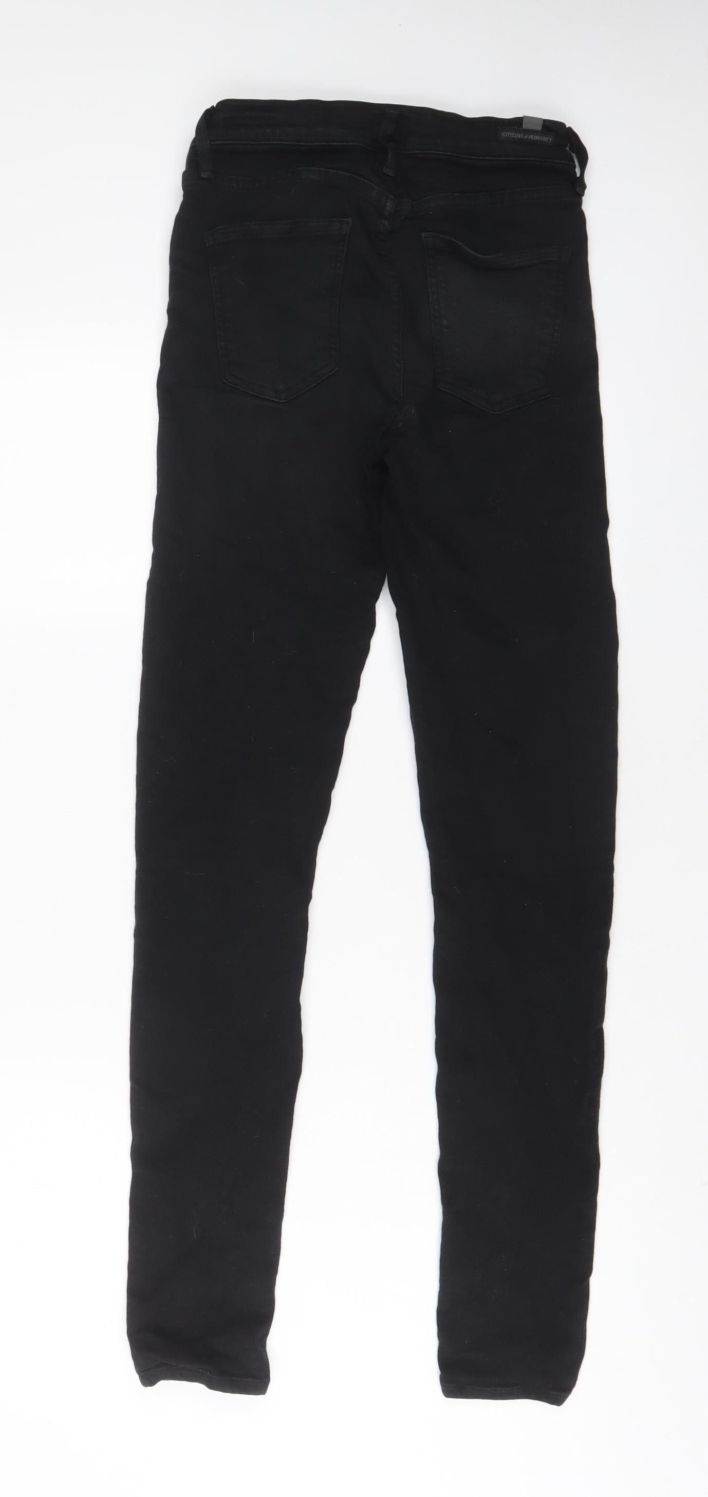 Citizens of Humanity Womens Black Cotton Skinny Jeans Size 27 in L29 in Regular Zip