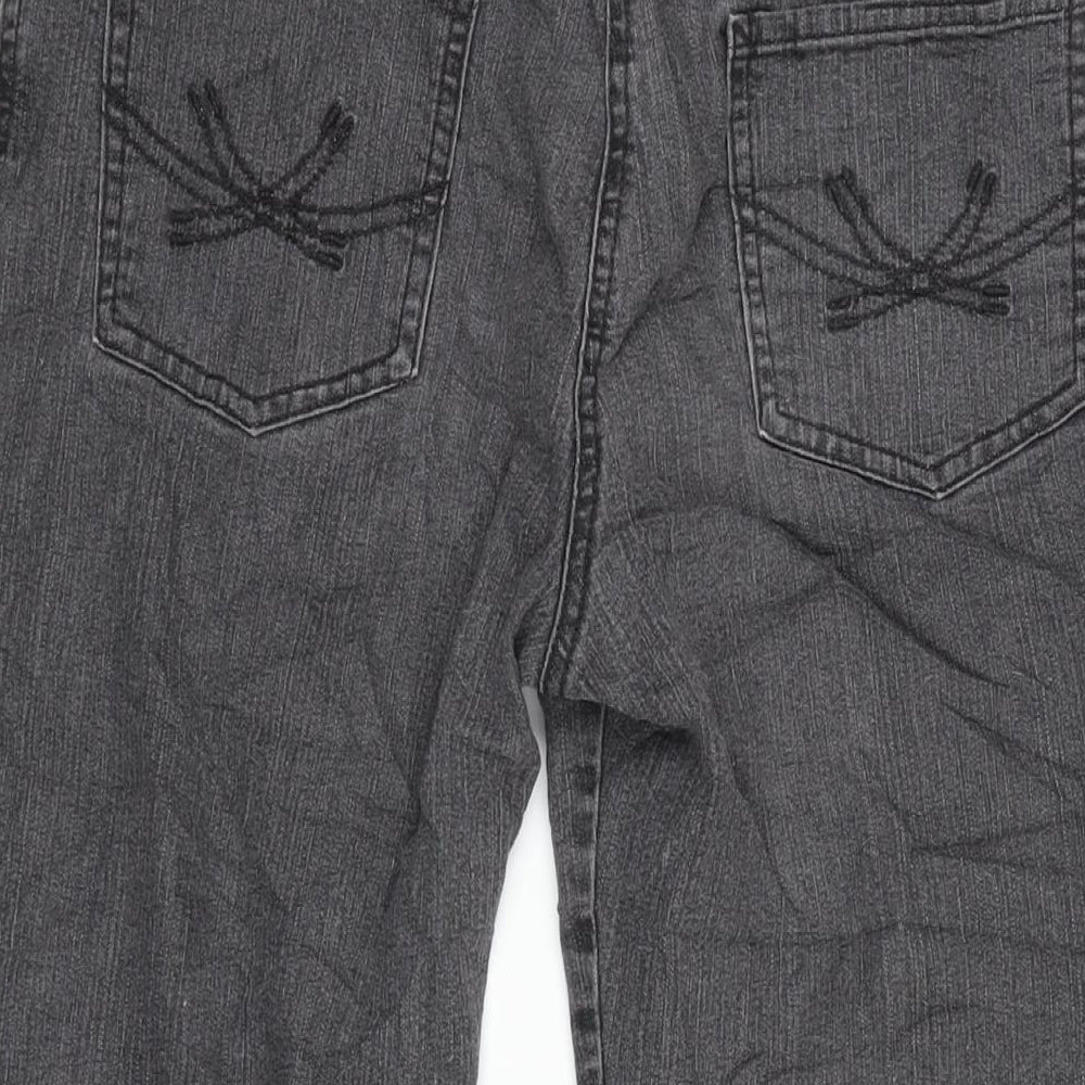 Womens UK Size 10 Marks and Spencer Regular Fit Cropped Grey Jeans