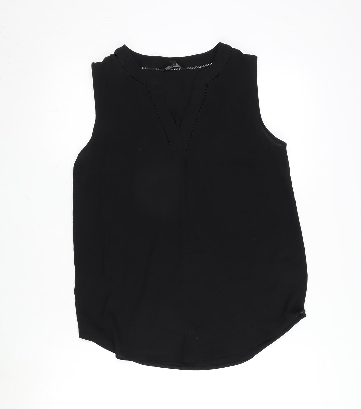 Womens UK Size 10 NEXT Black Basic Tank